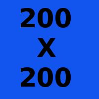 banner mit 200x200 Pixel Größe, um Bannerformate zu zeigen