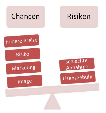 Chancen Risiken Lizenznehmer