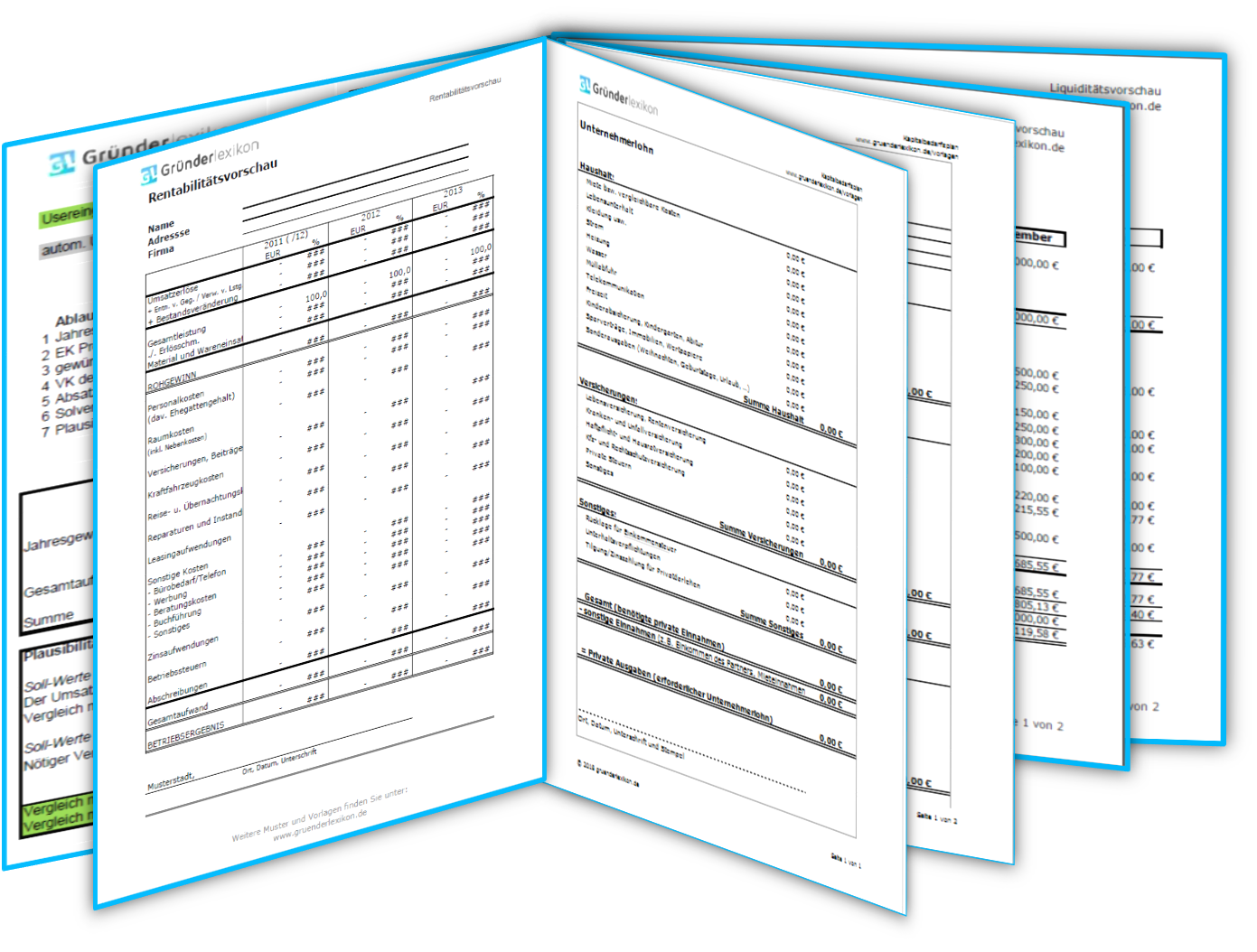 screenshot Finanzplanung und finanzierungsbedarf erstellen