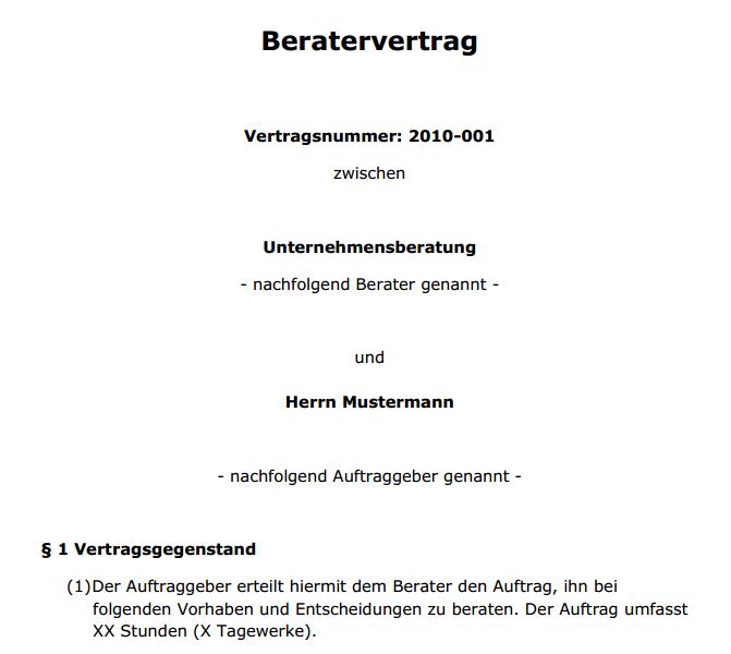 screenshot beratervertrag