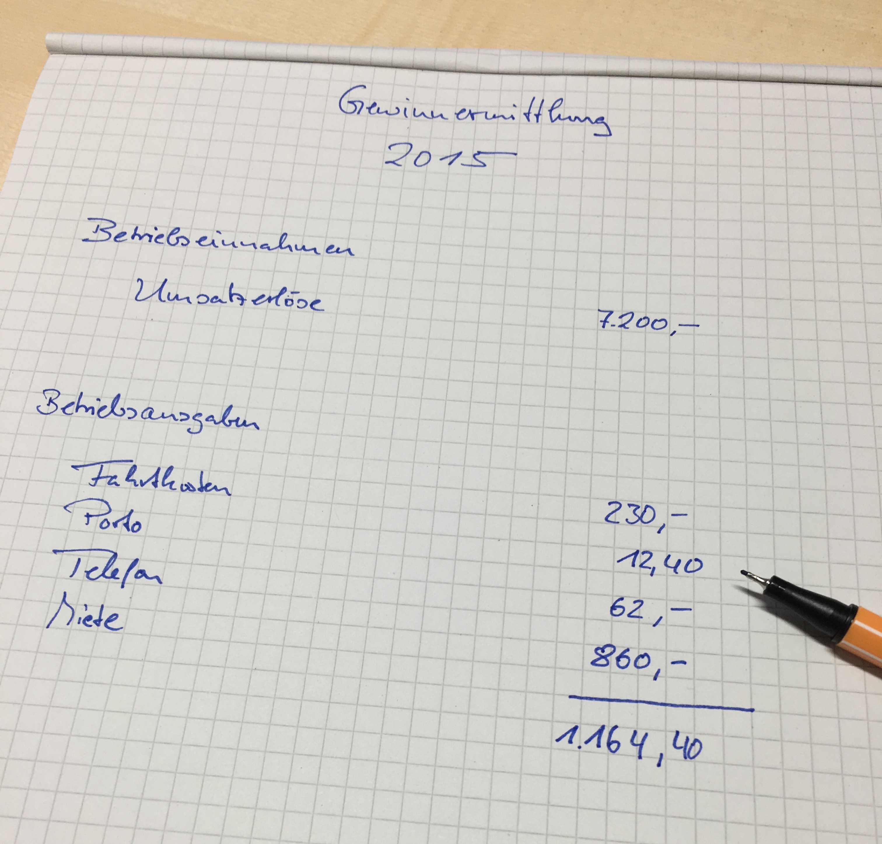 Wo Finde Ich Eine Eur Vorlage Zur Formlosen Gewinnermittlung