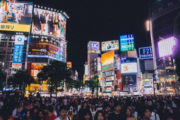 Shibuya-Kreuzung in Japan