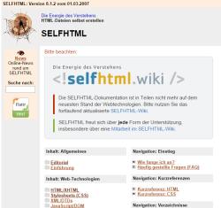 screenshot selfhtml