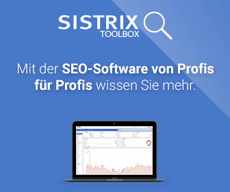 Banner Sistrix - SEO Software von Profis für Profis