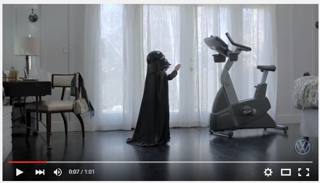 screenshot youtube star wars Volkswagen Video