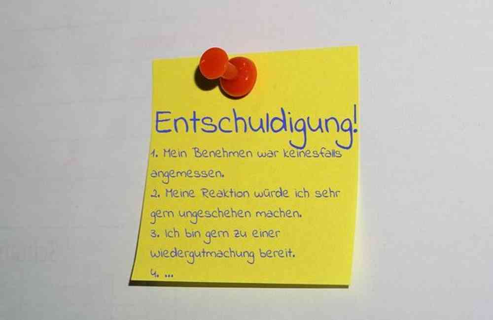 Entschuldigungsschreiben an den Geschäftspartner
