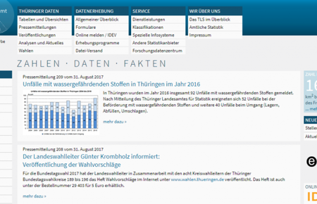 Screenshot www.statistik.thüringen.de