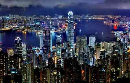 Hong Kong bei Nacht